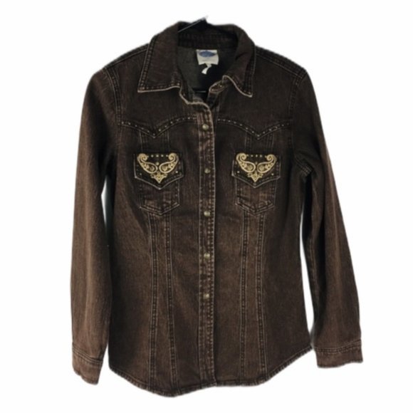 Diane Gilman Jackets & Blazers - 🏆DG2 Diane Gilman Brown Embroidered Shirt Jacket